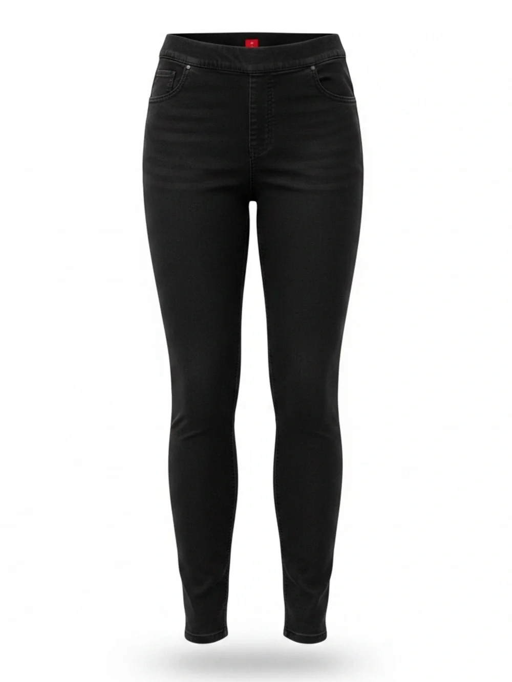 SPANX Black Solid Jean legging high waist tummy control active figure shape wear - Picture 1 of 4